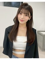 ユーフォリア 新宿通り(Euphoria) ココアベージュ/黒髪レイヤー/アッシュ/韓国スタイル/小顔