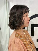 ワク(WAKU) 【WAKU】ボブパーマ/モカブラウン