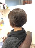 40代50代60代/前下りショートボブ/大人ショート