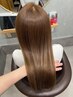 【ブリーチなしで透明感】ブリーチなしダブルカラー
