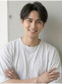 池袋 シャドウパーマ メンズカット ショートセンターパート