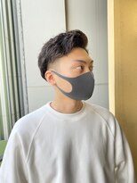 ロンド ストラーダ 心斎橋(Lond strada)&nbsp;【津賀　涼】無造作かき上げパーマアップバングショート☆