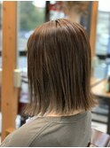 ☆Mel発☆伸ばしかけ☆お洒落ボブ☆前下がり☆グレージュ☆
