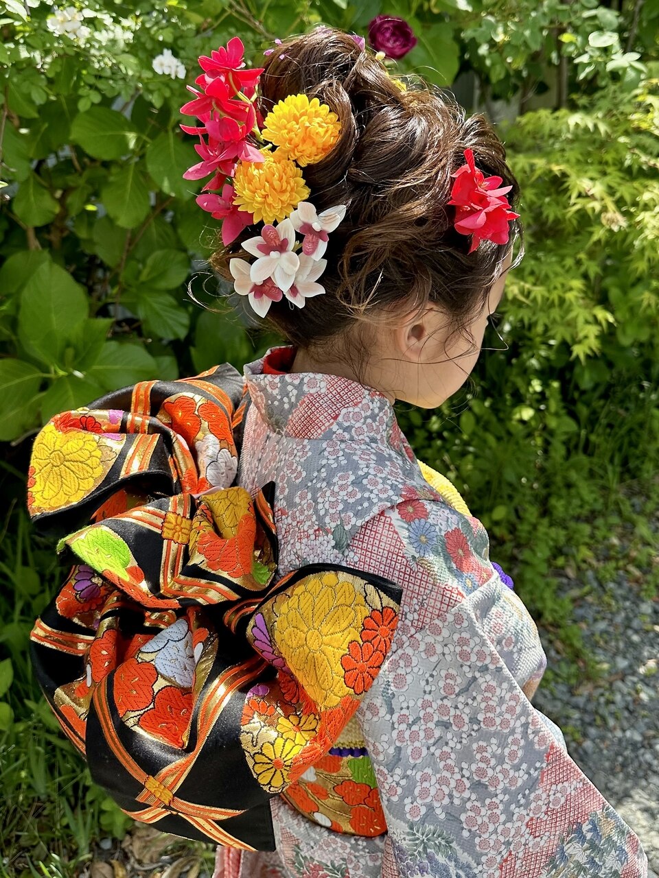 静岡/清水 七五三7歳ヘアセット 手結び帯着付：L181393862｜ピエスヘア
