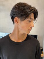 センターパート／ニュアンスパーマ