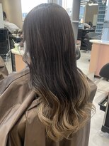 ジエクト カナウ(The Ect canow)&nbsp;裾カラー/グラデーションカラー/ベージュ/グレージュカラー