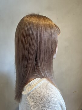 アース 綱島店(HAIR&MAKE EARTH) ブリーチ有りミルクティーベージュ