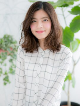 レアワンハナレ センター北美容院(lea/1 HANARE) センター北/髪質改善/ニュアンスカラー☆大人波巻きカールg