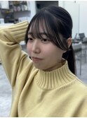 ◎美髪カールピンクブラウンロングセミディ似合わせ前髪