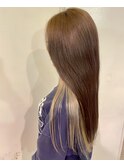 インナー×ミルクティーベージュ