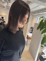 マルフェ 天王寺(marfe) 姫カット 顔まわりカット くびれレイヤーカット透明感カラー