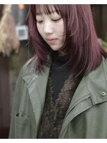 リッカ(RICCA) 顔まわりレイヤー　ボブレイヤー　バーガンディ　レッドブラウン