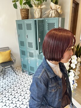 シアン 綱島店(CYAN) ミニボブとピンクバイオレットのハーモニー♪