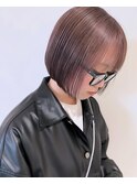 ボブ×グレージュ