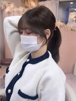 ユニ 表参道(uni) #63/韓国/韓国風/レイヤーカット/後れ毛/くびれヘア/前髪/表参道