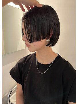 ヌールス(nullus non) 【モードに仕上げるタイト質感ボブ】ボブ/切りっぱなしボブ/湘南