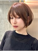 大人可愛いショートボブ