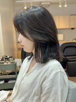 ザックジングウ 表参道(ZACC JINGU)&nbsp;レイヤーカット/ミディアム/グレージュ