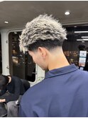 メンズ短髪スパイキーショートテーパーフェードスキンフェード