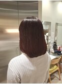 冬のワンレン◎ストレートボブ×暗髪×美人見え
