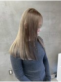 京都西院/ベージュカラー ブリーチ 髪質改善 ダブルカラー