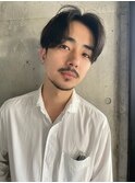 センターパート無造作パーマツイストスパイラルパーマ刈り上げ
