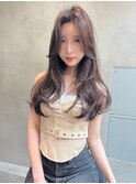 【Lloyd 大宮】ミルクティーブラウン×韓国風レイヤースタイル