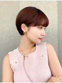 ハンサムショート/丸みショートボブ/20代30代40代50代/顔周り