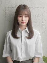 リュドール 名駅(Rue D'or)&nbsp;韓国風ストレートミディ×シースルーバング