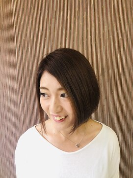 ヘアーサロン クオーレ(hair salon CUORE) 前下がりボブ