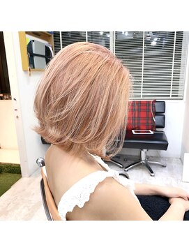 ペアル(PEAAL) アディクシー 外国人風 グレー ラベンダーグレー ダブルカラー