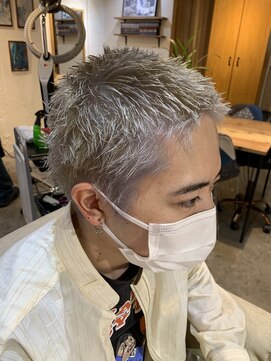 エルオム(EL.HOMME) 【MITSU】ハイトーンカラーボウズ×シルバーカラー