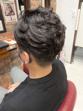 オレンジポップ 検見川浜南口店(ORANGE POP) ［佐々木一幸］美シルエットパーマ×アッシュカラー