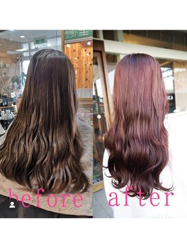 スミカ(sumica) #オレンジカラー #韓国風 #ロング