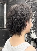 フェザーパーマ#20代30代束感#ツーブロック#波巻きハイライト