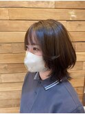 ミディアムボブウルフ
