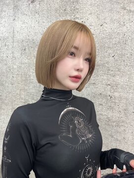 イキ 表参道(iki omotesando) ミディアムヘア/スラッシュ/グレージュカラー/デザインカラー