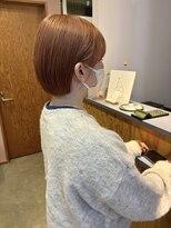 ディグス(DIGS)&nbsp;ボブ　Wカラー　オレンジベージュ