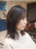 【マノハル スタイル】外ハネミディアム×黒髪