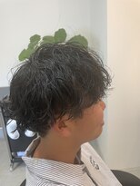 ルーチェロッソ(Luce Rosso) メンズマッシュ×波巻きパーマ