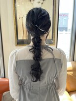 コレットヘア(Colette hair)&nbsp;ナチュラルローポニーarrange .*。