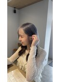 ” ツートンカラー ダブルカラー パープルブルーシルバー ”