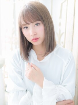 モッズヘア 福岡天神店 mod's天神/グレージュアッシュ前下がり切りっぱなしボブディh