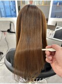 髪質改善サラサラプレミアム大人ガーリー韓国ロングAライン
