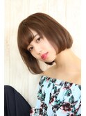 内巻きショートボブ
