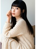 抜け感ナチュラルロングストレート