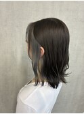インナーカラー　インナーシルバー　インナーグレー　ブリーチ