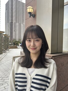 コムマティス 恵比寿ガーデンプレイス(Comme Matisse) くびれヘア/シースルーバング @matisse_yuto