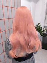 ベレーザ 渋谷神南(Beleza) 16248ブリーチ＆ダブルカラーローズブラウンダークレッドロング