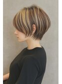 【小田急相模原】大人ショート×白髪ぼかしハイライト